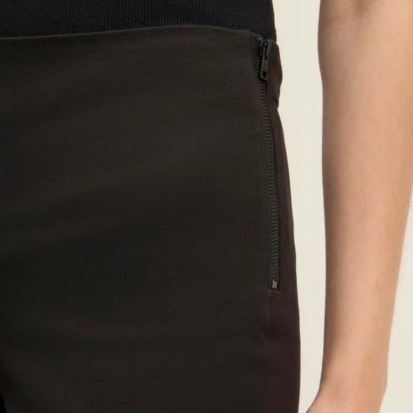 NWT Everlane The Bi-Stretch Side Zip Ankle Work Pant • Size 8 • Black - Picture 3 of 14